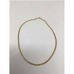 14kt G.P Herringbone Necklace 15 