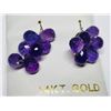 Image 2 : 14K White Gold Amethyst(14ct) Earrings, Suggested Retail Value $800 (Estimated Selling Price from $1