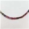 Image 3 : Silver Fancy Color Sapphire(40ct) Bead Necklace (~length 40cm) (~weight 8.08g), Appraised Retail $55