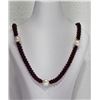 Image 1 : Silver Garnet Pearl Necklace (~weight 39g), Insurance Value $900 (Estimated Selling Price from $60 t