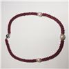 Image 3 : Silver Garnet Pearl Necklace (~weight 39g), Insurance Value $900 (Estimated Selling Price from $60 t