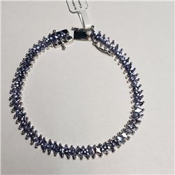 Silver Tanzanite(8.7ct) Bracelet, Suggested Retail Value $1000 (Estimated Selling Price from $150 to