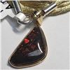 Image 1 : 14K Yellow Gold Ammolite Pendant, Suggested Retail Value $800 (Estimated Selling Price from $120 to 