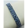 Image 1 : Silver Tanzanite(18.1ct) Bracelet (~weight 31.9g), Suggested Retail Value $1600 (Estimated Selling P