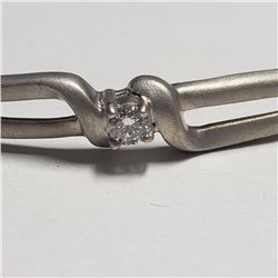 Silver Diamond(SI2,H-I,0.1ct) Bracelet (~weight 6.3g), Appraised Retail $400 (Estimated Selling Pric