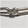 Image 1 : Silver Diamond(SI2,H-I,0.1ct) Bracelet (~weight 6.3g), Appraised Retail $400 (Estimated Selling Pric