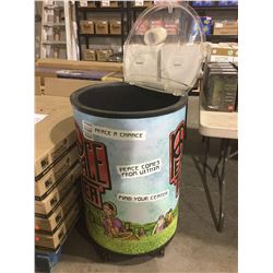 Frosty Pause Peace Tea Cooler with Casters