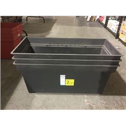 Tera Plast Black Self-Watering Planter 78cm Lot of 3