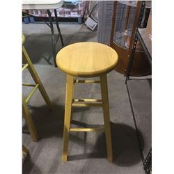 Wooden Bar Stool 29"