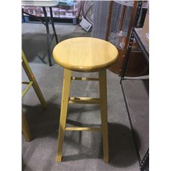 Wooden Bar Stool 29"