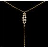 Image 2 : 14KT Yellow Gold 0.71 ctw Diamond Necklace