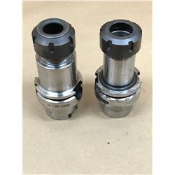 (2) ACCUPRO & LYNDEX HSK63A ER32-4.00  COLLET CHUCK