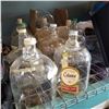 Image 1 : LOT OF GLASS JUGS AND MASON JARS
