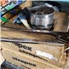Image 2 : LOT OF PLASTIC STRAPPING, CLIPS, CRIMPER, AND RATCHER