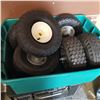 Image 2 : GREEN TOTE OF 7 CART TIRES