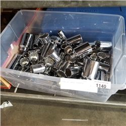 TOTE OF LARGE SOCKETS