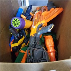 BOX OF NERF GUNS