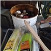 Image 4 : TOOL BOXES AND BUCKET OF BRUSHES AND SHOP SUPPLIES