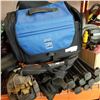 Image 1 : LOT OF FOLDING CAMP CHAIRS, COOLER BAGS, AND WOOD TABLE