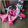 Image 2 : 3 MINNIE MOUSE PLASTIC TRICYCLES AND BICYCLE CHILDER CARRIER