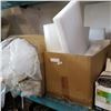 Image 1 : BOX OF BUBBLE WRAP AND BOX OF STYROFOAM PACKING MATERIAL