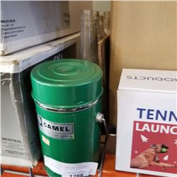 VINTAGE CAMEL VACUUM THERMOS AND BOTTLES