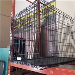 LARGE BLACK PET CRATE