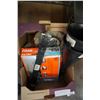 Image 2 : LOT OF FRAM FILTERS, CRAFTSMAN TOOL BOX, 2 FUNNELS, AND CROWBAR