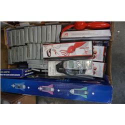 TRAY OF CALCULATORS AND MASSAGERS