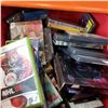 Image 2 : RED TOTE OF VIDEO GAMES AND DVDS