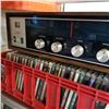 Image 2 : SONY DVD/VHS W/ CRATE OF CDS AND RCA VINTAGE STEREO