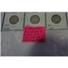 Image 2 : 4 CANADIAN KING GEORGE V SILVER 25c 1917,18,19 .925 SILVER AND 1920 .800 SILVER