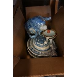 SMALL BOX OF EASTERN DISHES