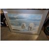 Image 1 : CALVERT FRAMED POLAR BEAR PRINT