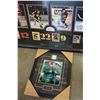 Image 2 : HOCKEY PRINT W/ SIGNED PICTURES AND MIKE WEIR MASTERS PRINT
