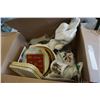 Image 2 : BOX OF PLATES, CHINA, FIGURINES, ETC