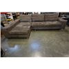Image 1 : BROWN MICROFIBER SECTIONAL