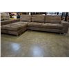 Image 4 : BROWN MICROFIBER SECTIONAL