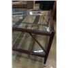 Image 4 : INDUSTRIAL MODERN 2 TIER GLASS TOP COFFEE TABLE