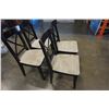 Image 2 : 4 DINING CHAIRS