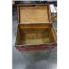 Image 2 : ANTIQUE WOODEN TRUNK
