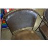 Image 3 : 3 WROUGHT IRON STOOLS