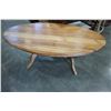 Image 1 : SMALL CEDAR OVAL COFFEE TABLE