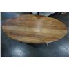 Image 2 : SMALL CEDAR OVAL COFFEE TABLE