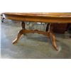 Image 3 : SMALL CEDAR OVAL COFFEE TABLE