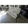 Image 2 : CAST IRON AND WOOD BENCH