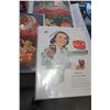 Image 2 : 4 50s COKE ADVERTS AND COCA COLA 4 CASE XMAS BOTTLES
