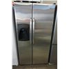 Image 1 : AMANA STAINLESS SIDE BY SIDE FRIDGE WITH FREEZER GUARANTEED TESTED AND WORKING