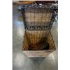 Image 2 : METAL AND RATTAN TRUNK AND 3 COPPER DECORATIVE PLATES