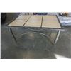 Image 2 : METAL BASE TILE TOP PATIO TABLE